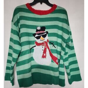 Snow man ugly Christmas sweater by 33 degrees men's 1X